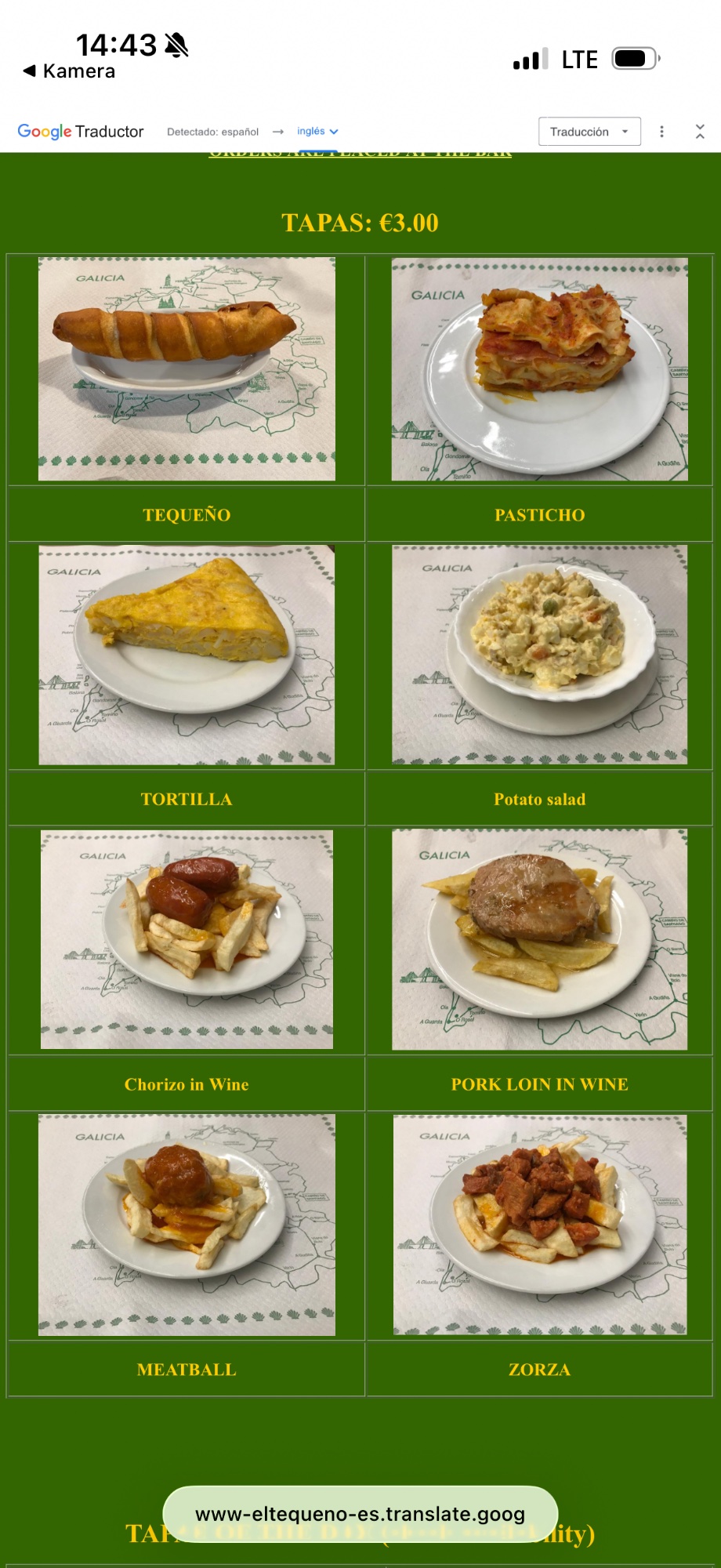 Alles außer Salat, Eierkuchen und Schwein Loin